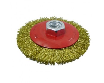95mm x M14 Flat Crimped Wire Brush 